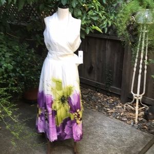 Jones New York Sleeveless Wrap Dress